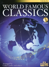 World Famous Classics Violin Book & Cd Sheet Music Songbook