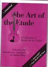 Bron Art Of Etude Violin Sheet Music Songbook