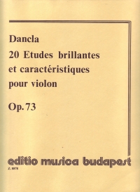 Dancla 20 Etudes Brillantes Op73 Violin Sheet Music Songbook