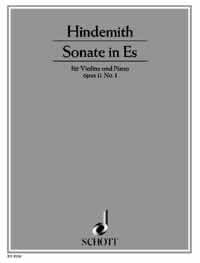 Hindemith Sonata Op11 Eb Violin Sheet Music Songbook
