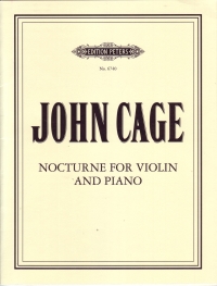 Cage Nocturne Violin & Piano Sheet Music Songbook