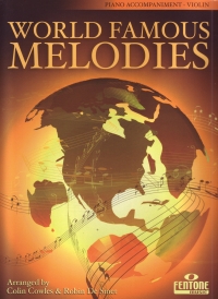 World Famous Melodies Violin Piano Accompaniment Sheet Music Songbook