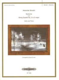 Borodin Nocturne (string Quartet No 2) Violin & Pf Sheet Music Songbook
