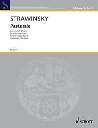 Stravinsky Pastorale Violin & Piano Sheet Music Songbook