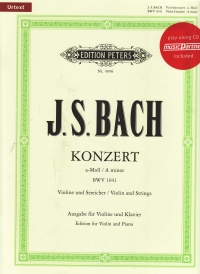 Bach Concerto No 1 Amin Bwv1041 Bk&cd Musicpartner Sheet Music Songbook