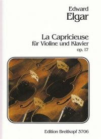 Elgar La Capricieuse Op17 Violin & Piano Sheet Music Songbook