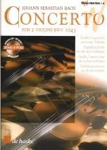 Bach Concerto Dmin Bwv1043 2 Violins & Pno Bk & Cd Sheet Music Songbook