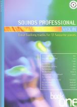 Sounds Professional Violin Book 1 + Cd Sheet Music Songbook