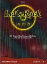 Lets Rock For Violin Mccormack Book & Cd Sheet Music Songbook