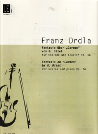 Drdla Fantasia On Carmen Violin & Piano Sheet Music Songbook