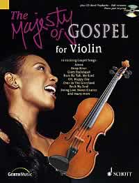 Majesty Of Gospel Violin Book & Cd Sheet Music Songbook