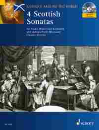 Baroque Around The World 4 Scottish Sonatas Violin Sheet Music Songbook