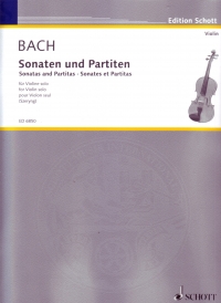 Bach Sonatas & Partitas Szeryng Violin Solo Sheet Music Songbook