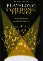 Bravo Playalong Symphonic Themes Violin + Cd Sheet Music Songbook