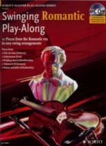 Swinging Romantic Play Along Violin Book & Cd Sheet Music Songbook