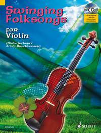 Swinging Folksongs Violin Book & Cd Sheet Music Songbook