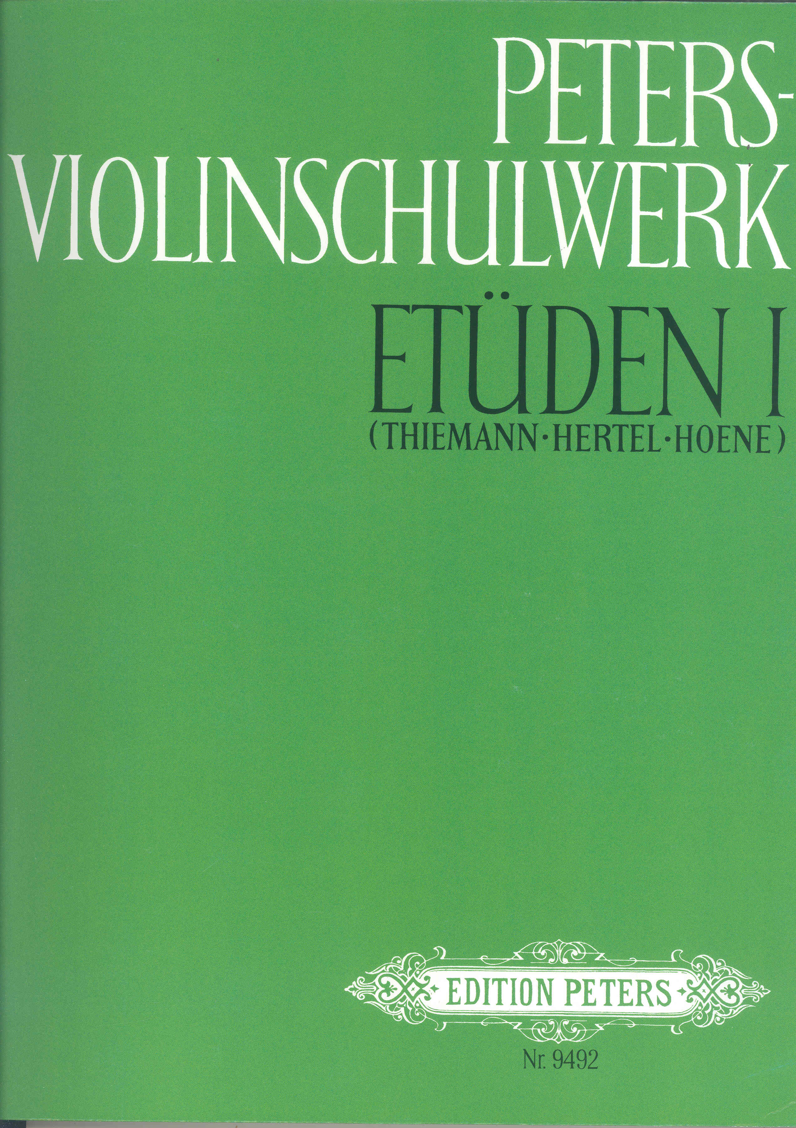 Peters Violin School Vol 1 Sheet Music Songbook