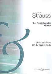 Strauss R Rosenkavalier Waltz Prihoda Violin & Pno Sheet Music Songbook