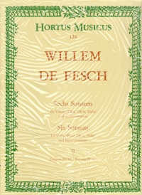 Fesch De Sonatas (6) Vol 2 Nos 4 - 6 (g Maj A Sheet Music Songbook