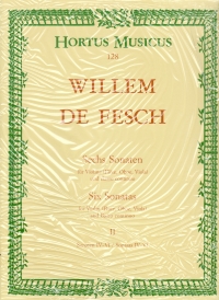 Fesch De Sonatas (6) Vol 2 Nos 4 - 6 (g Maj A Sheet Music Songbook