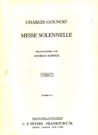 Gounod St Cecelia Mass Violin 1 Sheet Music Songbook