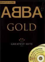 Abba Gold Greatest Hits Violin Play-along Bk & Cd Sheet Music Songbook