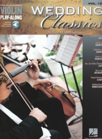 Violin Play Along 12 Wedding Classics Bk&audio Sheet Music Songbook