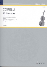 Corelli Sonatas (12) Op5 Vol 1 Violin New Edition Sheet Music Songbook