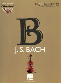 Classical Play Along 07 Bach Violin Concerto Sheet Music Songbook