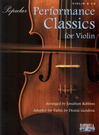 Popular Performance Classics For Violin Book & Cd Sheet Music Songbook