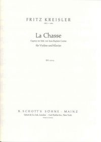 Kreisler La Chasse Violin & Piano Sheet Music Songbook