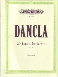Dancla 20 Etudes Brillantes Op 73 Violin Sheet Music Songbook