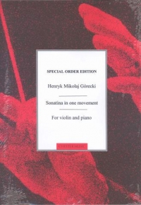 Gorecki Sonatina In One Movement Op8 Violin & Pian Sheet Music Songbook