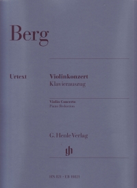 Berg Violin Concerto Violin & Piano Sheet Music Songbook
