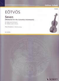 Eotvos Seven Violin & Orchestra Reduction Sheet Music Songbook