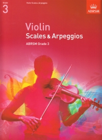 Violin Scales & Arpeggios Grade 3 Abrsm Sheet Music Songbook