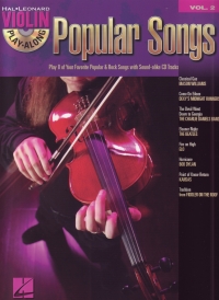 Violin Play Along 02 Popular Songs Book & Cd Sheet Music Songbook