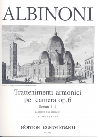 Albinoni Sonatas Nos 1-4 Op6 Violin Sheet Music Songbook