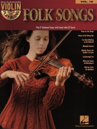 Violin Play Along 16 Folk Songs Book & Cd Sheet Music Songbook