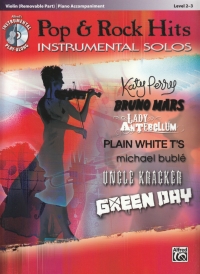 Pop & Rock Hits Instrumental Solos Violin + Cd Sheet Music Songbook