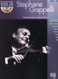 Violin Play Along 15 Stephane Grappelli Book & Cd Sheet Music Songbook