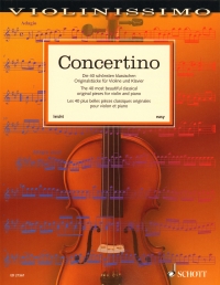 Concertino 40 Original Classical Pieces Violin Sheet Music Songbook