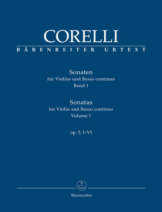 Corelli Sonatas For Violin Vol 1 Op5 Nos I-vi Sheet Music Songbook