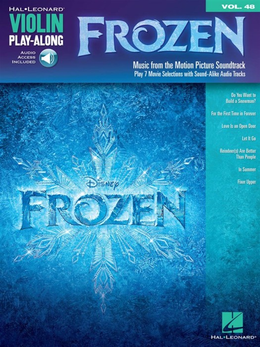 Violin Play Along 48 Frozen + Online Sheet Music Songbook