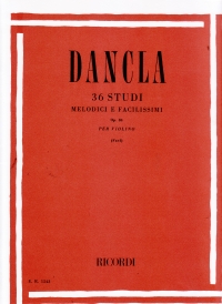Dancla 36 Studi Melodici E Facilissimi Op84 Violin Sheet Music Songbook