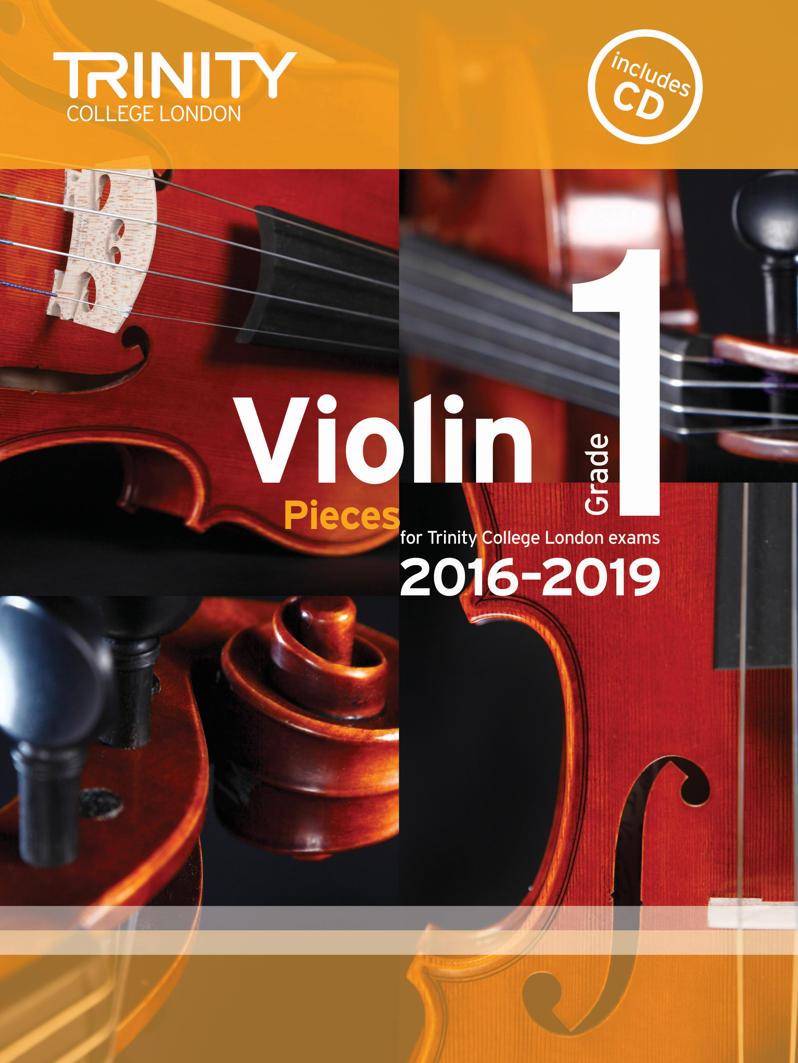 Trinity Violins 2016-2019 Grade 1 Score & Part+cd Sheet Music Songbook