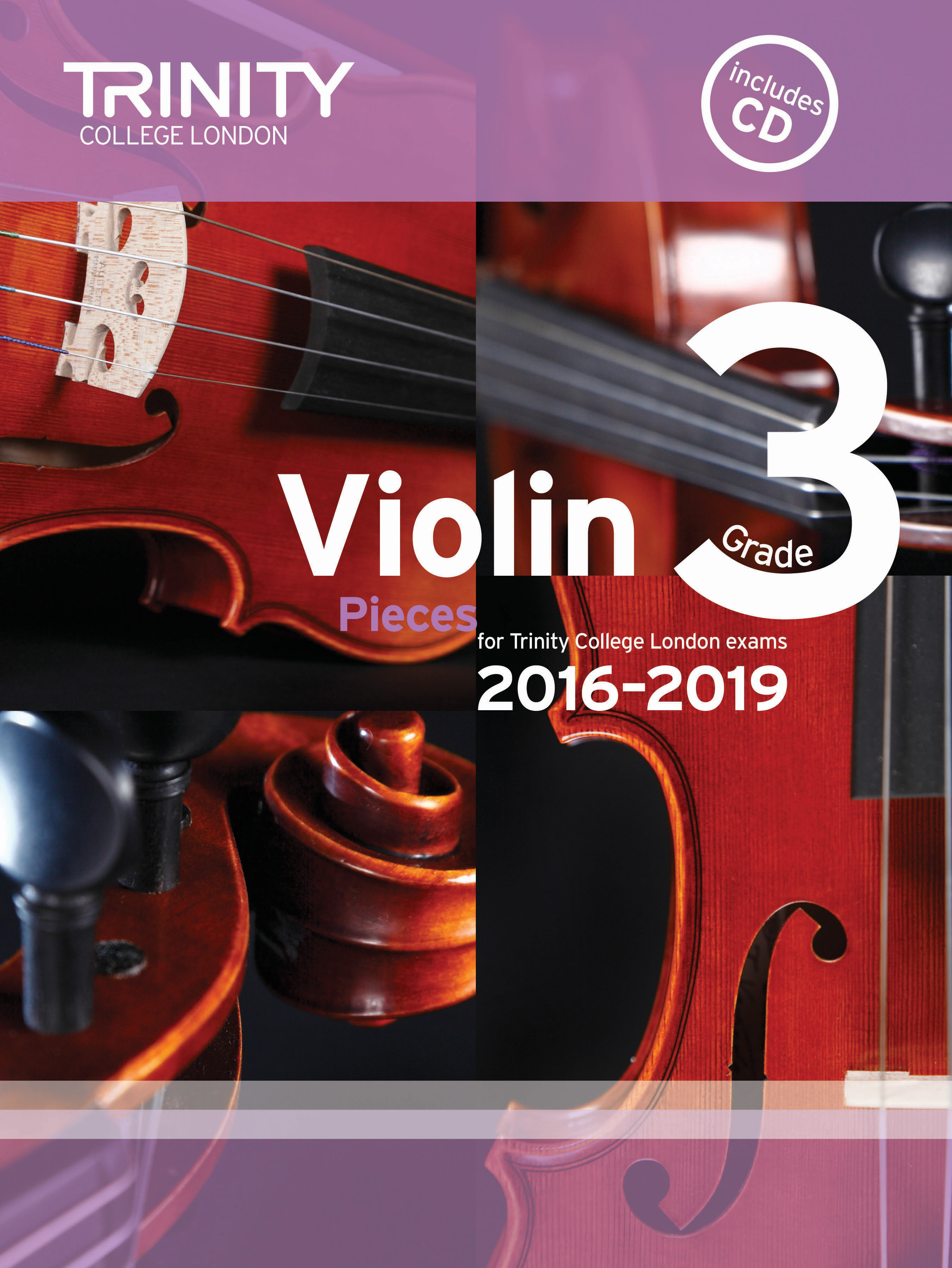 Trinity Violins 2016-2019 Grade 3 Score & Part+cd Sheet Music Songbook