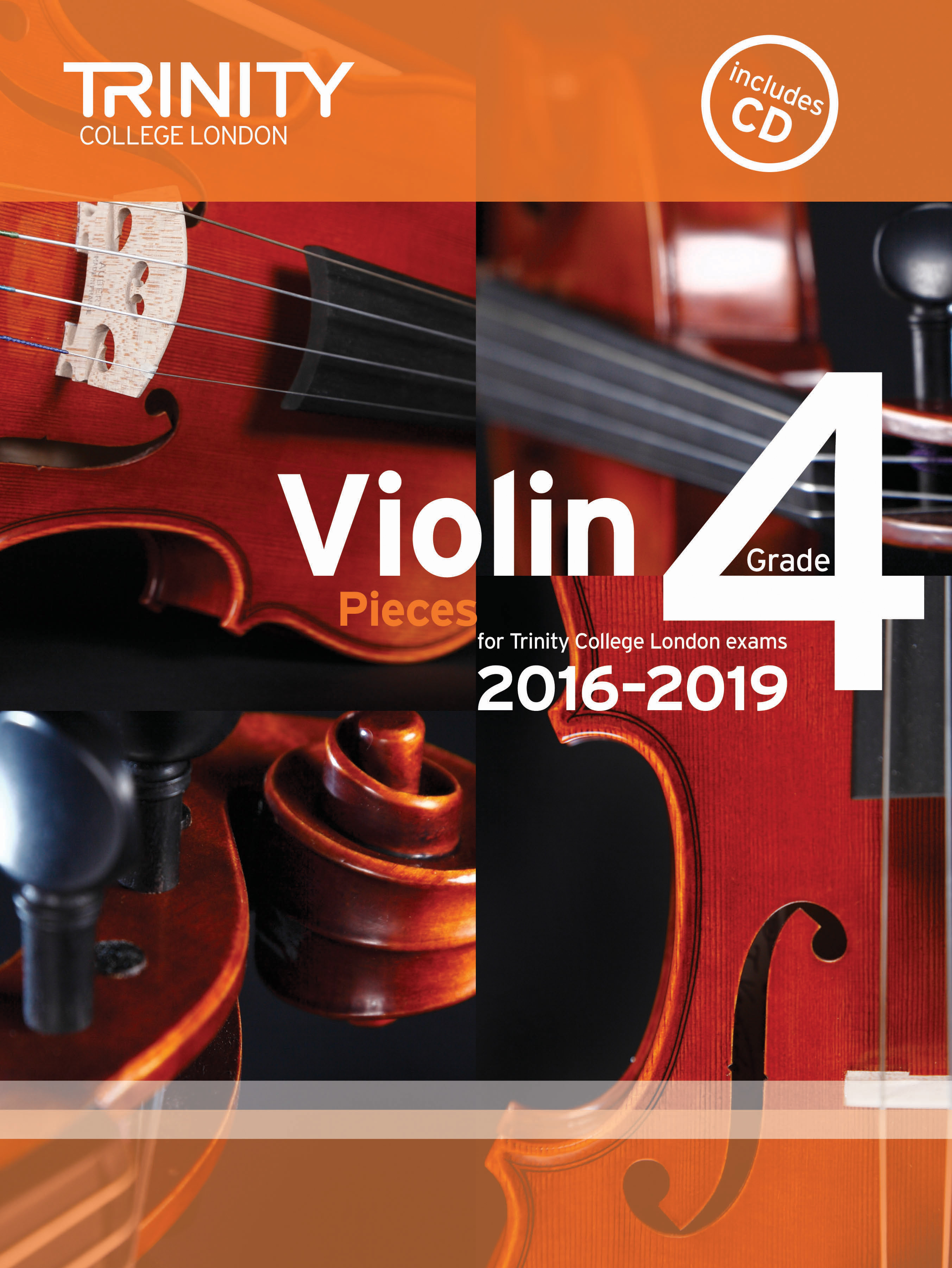 Trinity Violins 2016-2019 Grade 4 Score & Part+cd Sheet Music Songbook