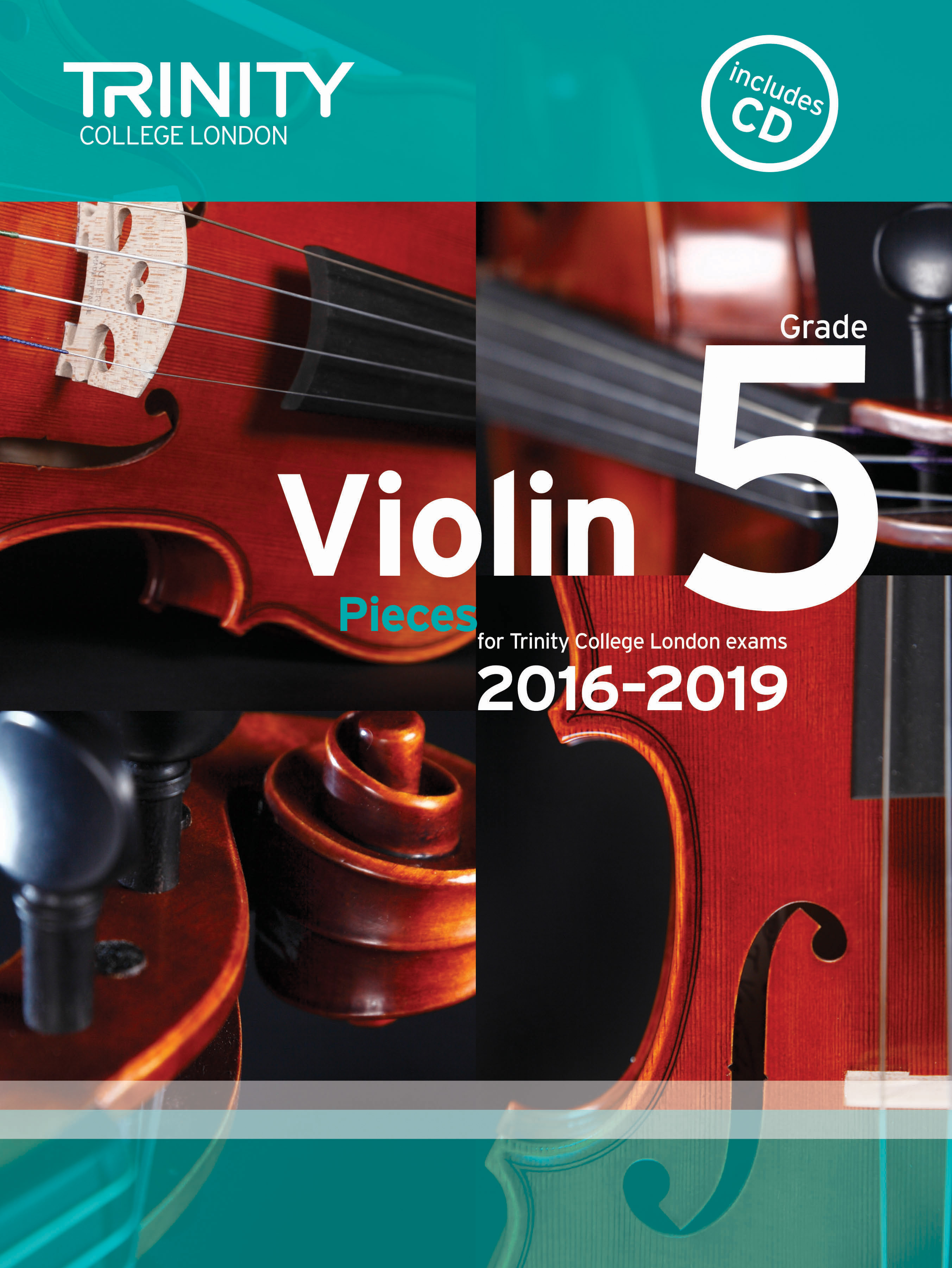 Trinity Violins 2016-2019 Grade 5 Score & Part+cd Sheet Music Songbook