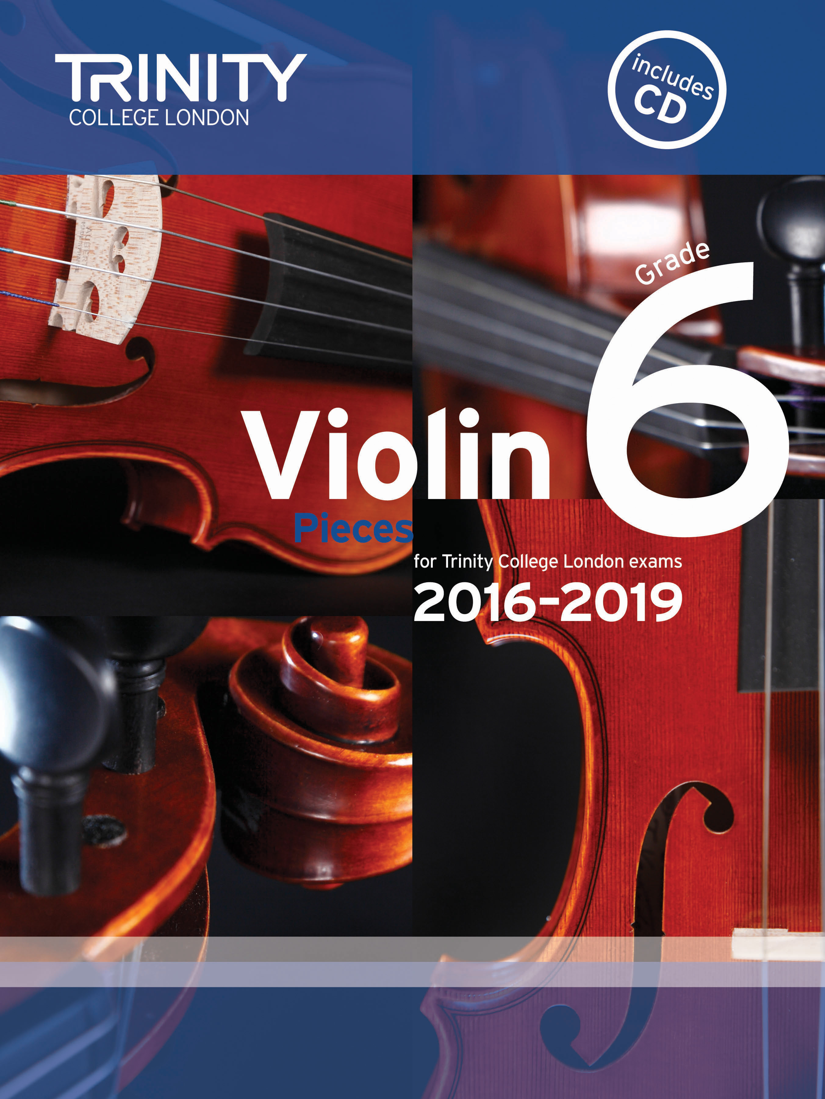 Trinity Violins 2016-2019 Grade 6 Score & Part+cd Sheet Music Songbook